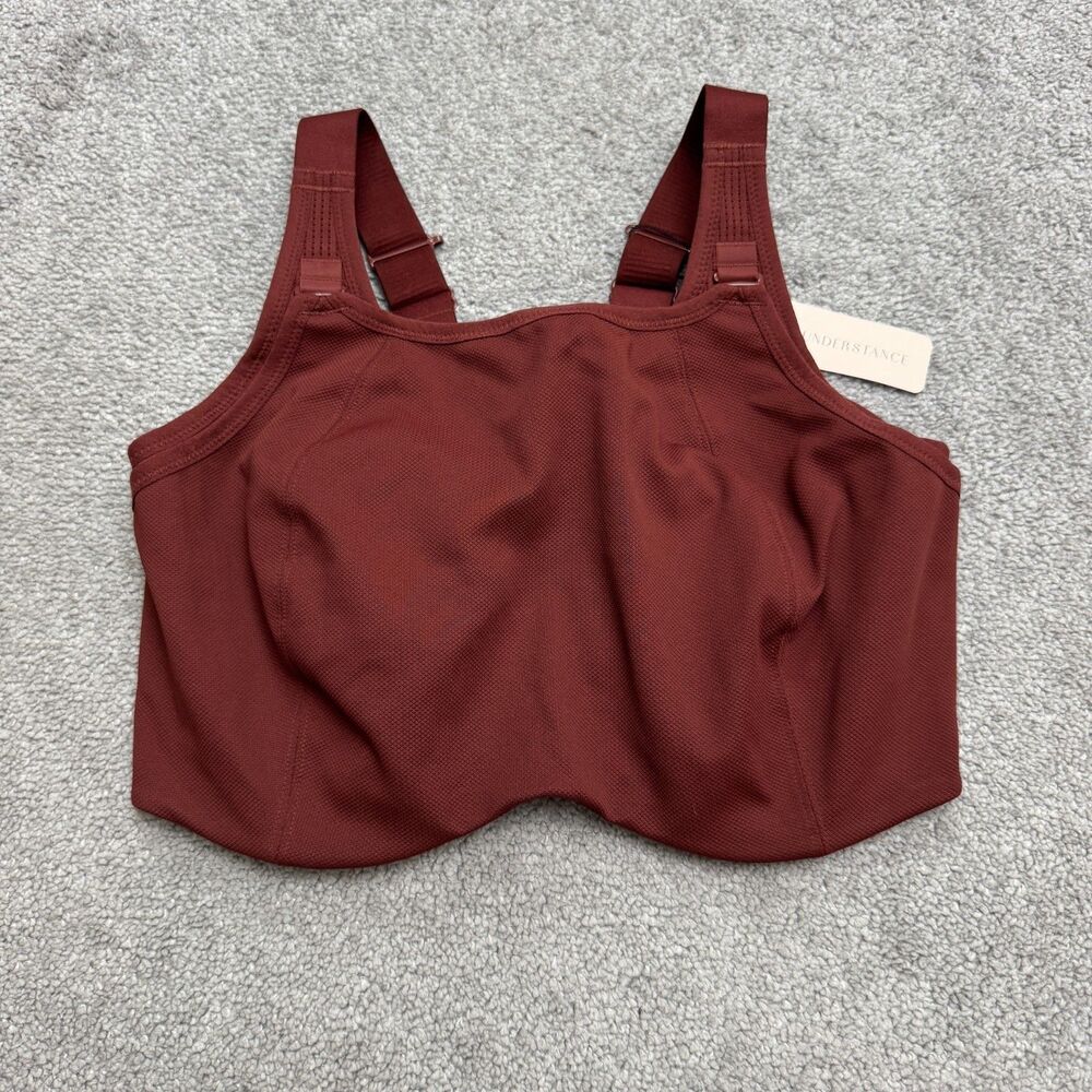 Understance Pulse Flexwire High Support Sports Bra Womens 34K Merlot Red NWT